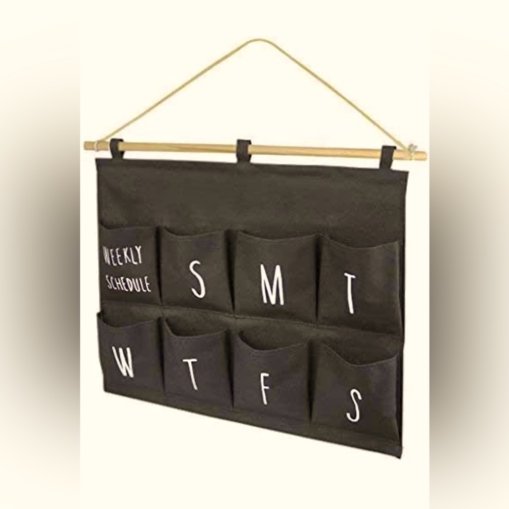 Wall hanging daily organizer boho organization